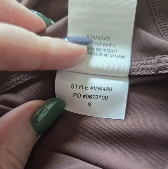 Vuori Stride Leggings Chestnut Small - Picture 7 of 7